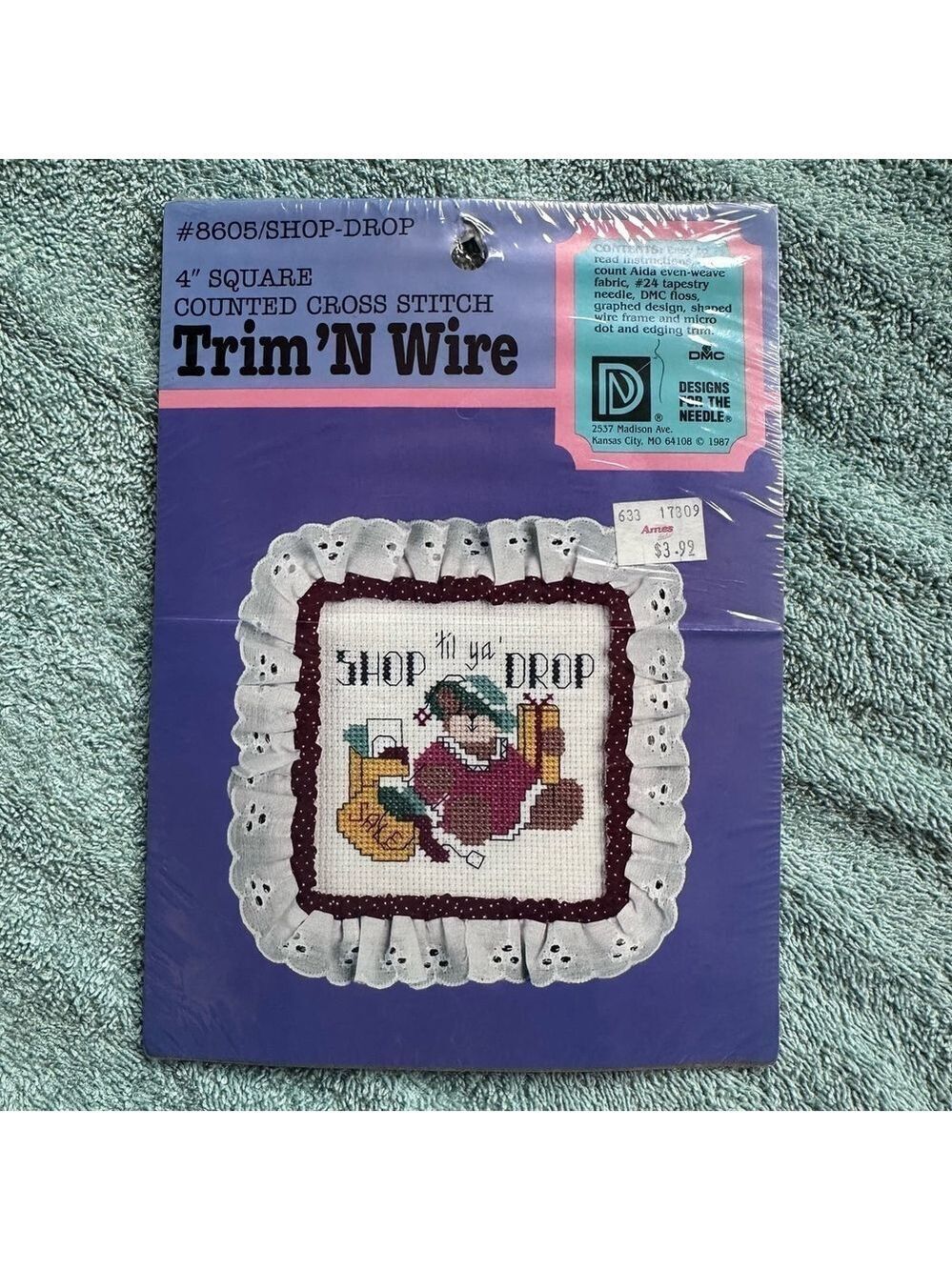 RARE Vintage 1987 Designs For The Needle Trim N Wire Cross Stitch Kit